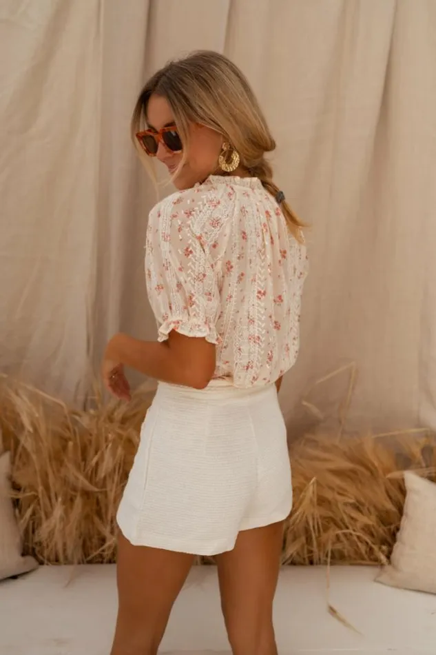 Women039s Clothing Blouses Easy Clothes Ecru Embroidered Carine Blouse