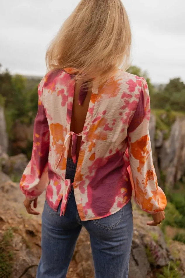 Women039s Clothing Blouses Easy Clothes Orange Patterned Eglantine Blouse Women039s Clothing Blouses Easy Clothes Orange Patterned Eglantine Blouse