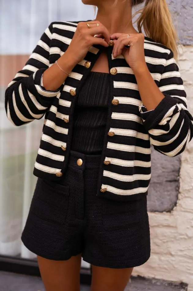 Women039s Clothing Cardigans Easy Clothes Striped Tiago Cardigan