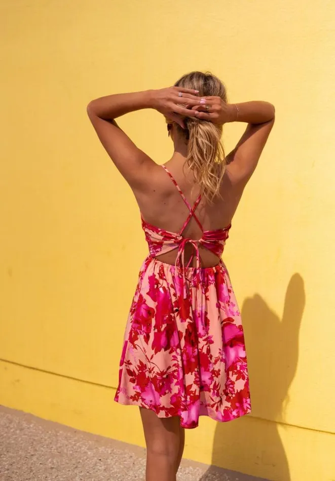 Women039s Clothing Dresses Easy Clothes Pink Floral Nolwenn Dress