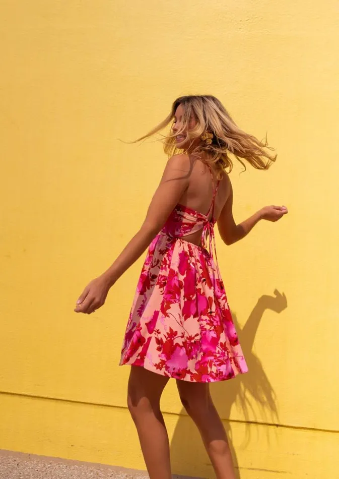 Women039s Clothing Dresses Easy Clothes Pink Floral Nolwenn Dress