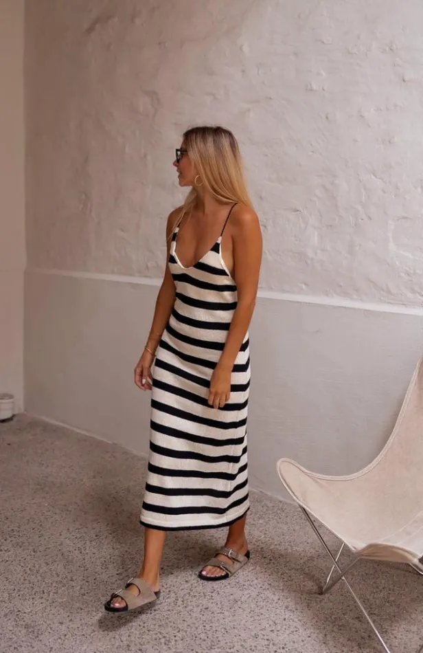 Women039s Clothing Dresses Easy Clothes Striped Sandra Beach Dress