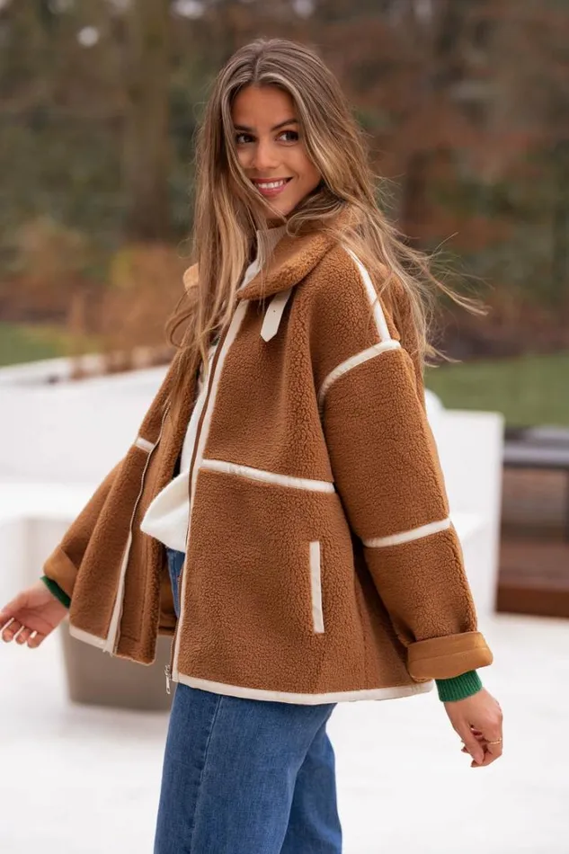 Women039s Clothing Jackets Easy Clothes Brown Nita Jacket Brown