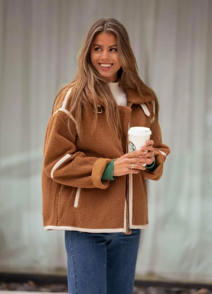 Women039s Clothing Jackets Easy Clothes Brown Nita Jacket Brown