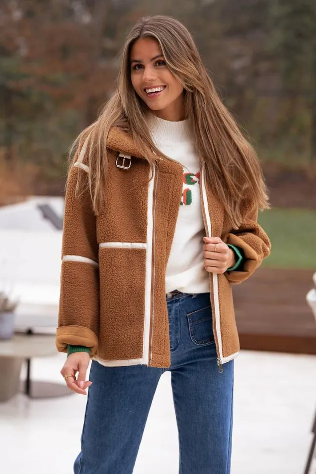 Women039s Clothing Jackets Easy Clothes Brown Nita Jacket Brown
