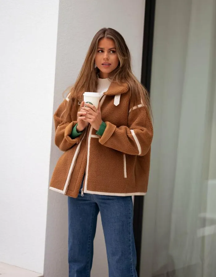 Women039s Clothing Jackets Easy Clothes Brown Nita Jacket Brown