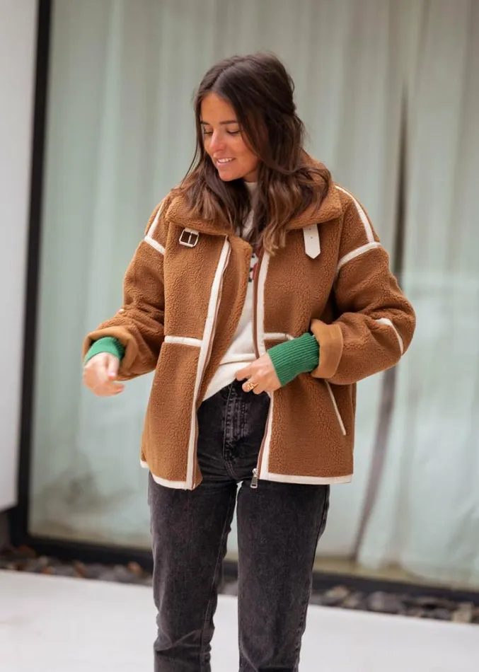 Women039s Clothing Jackets Easy Clothes Brown Nita Jacket Brown