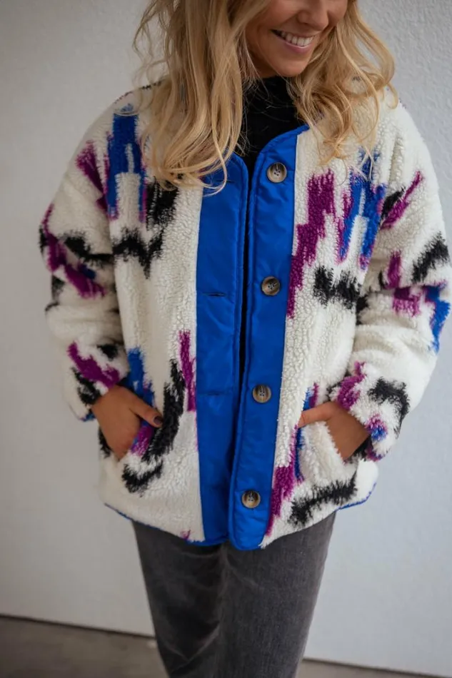 Women039s Clothing Jackets Easy Clothes Patterned Joshua Faux Sheep Fur Jacket