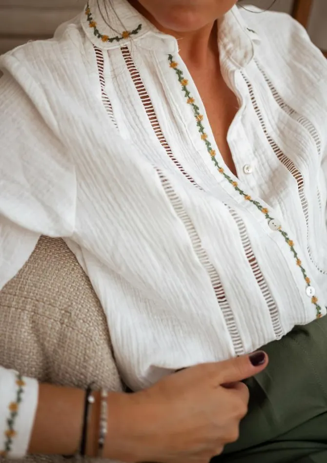 Women039s Clothing Shirts Easy Clothes Ecru Beta Shirt