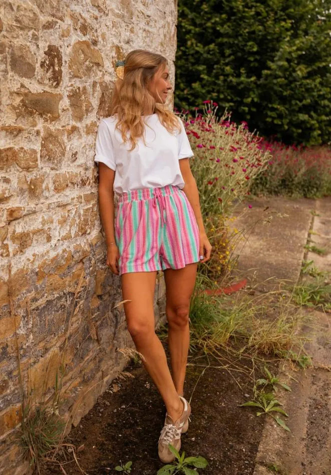 Women039s Clothing Shorts Easy Clothes Striped Hemmo Shorts Women039s Clothing Shorts Easy Clothes Striped Hemmo Shorts