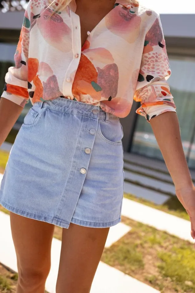 Women039s Clothing Skirts Easy Clothes Denim Lilia Skort