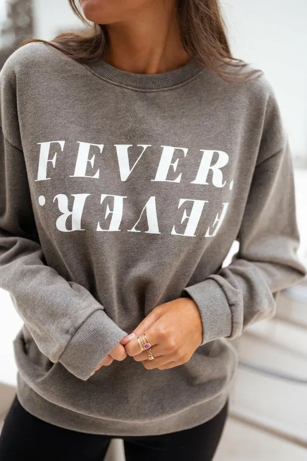 Women039s Clothing Sweaters Easy Clothes Grey Fever Sweater