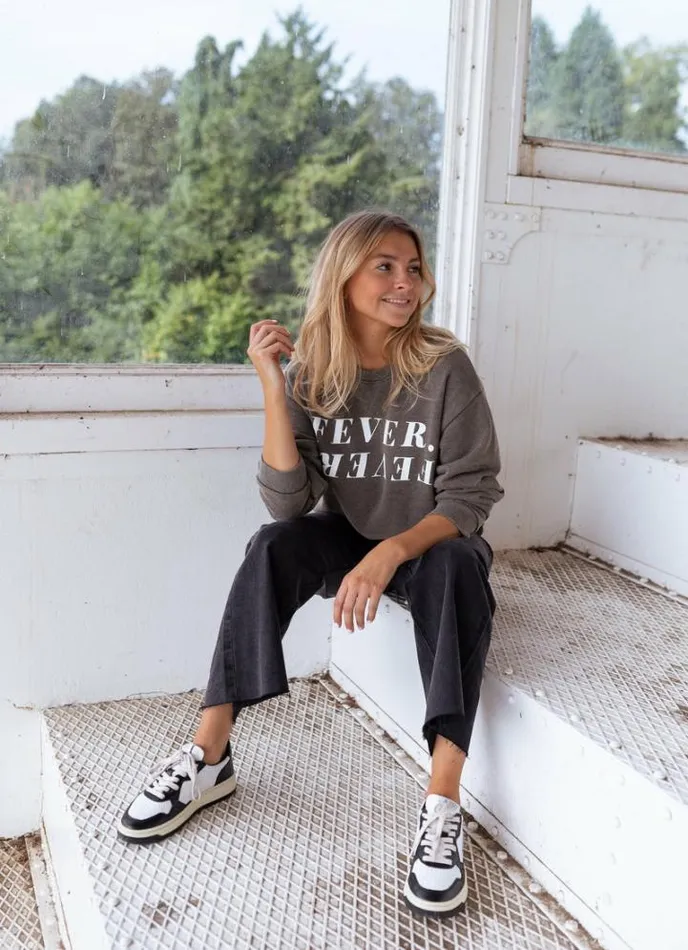 Women039s Clothing Sweaters Easy Clothes Grey Fever Sweater