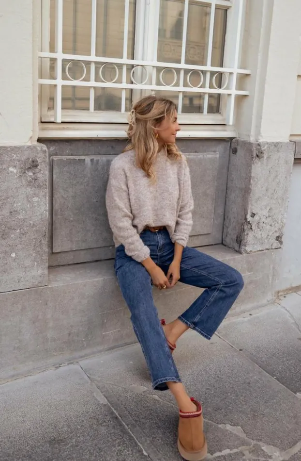 Women039s Clothing Sweaters Easy Clothes Taupe Lille Sweater