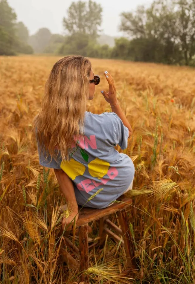 Women039s Clothing Tshirts Easy Clothes Blue Limon TShirt Women039s Clothing Tshirts Easy Clothes Blue Limon TShirt