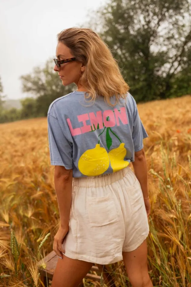 Women039s Clothing Tshirts Easy Clothes Blue Limon TShirt Women039s Clothing Tshirts Easy Clothes Blue Limon TShirt
