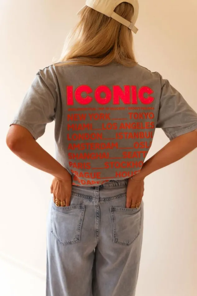 Women039s Clothing Tshirts Easy Clothes Grey Iconic TShirt Women039s Clothing Tshirts Easy Clothes Grey Iconic TShirt