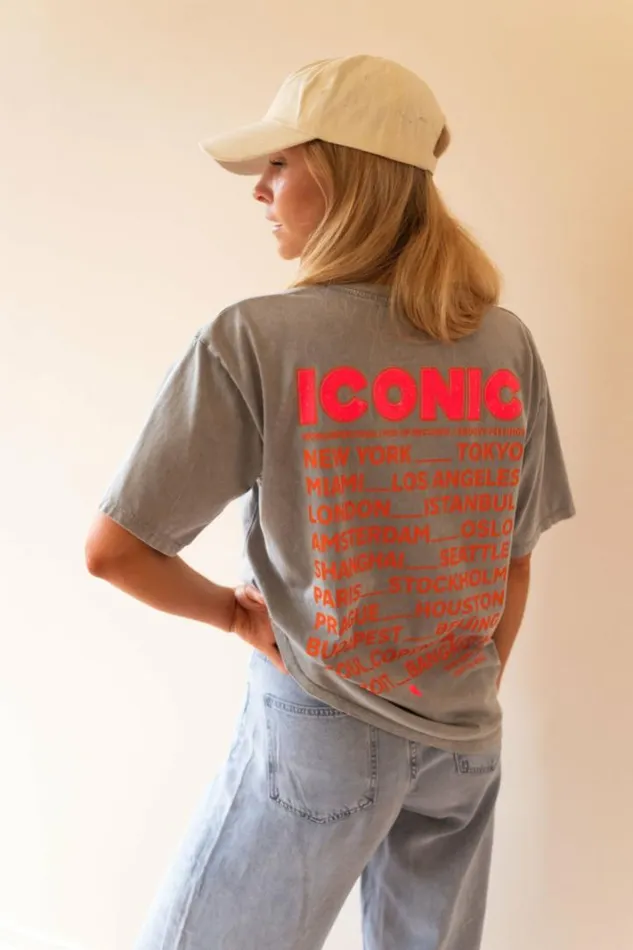 Women039s Clothing Tshirts Easy Clothes Grey Iconic TShirt Women039s Clothing Tshirts Easy Clothes Grey Iconic TShirt