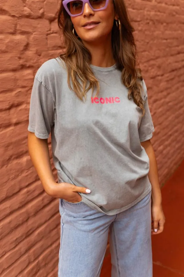 Women039s Clothing Tshirts Easy Clothes Grey Iconic TShirt Women039s Clothing Tshirts Easy Clothes Grey Iconic TShirt