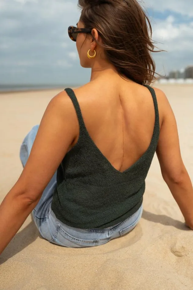 Women039s Clothing Tops Easy Clothes Dark Green Neda Top Dark Green