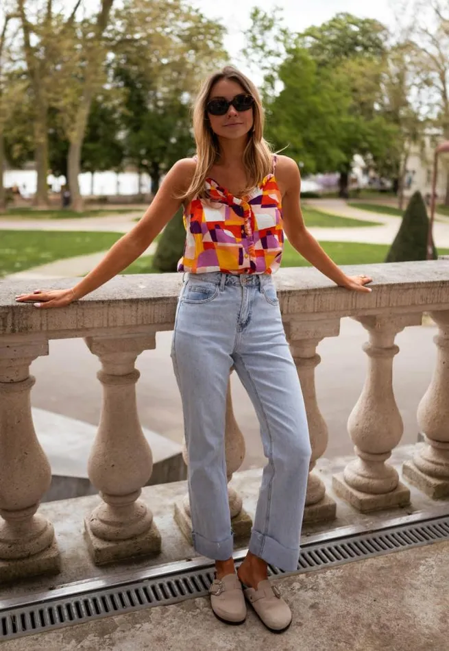 Women039s Clothing Tops Easy Clothes Orange And Purple Elvira Top Women039s Clothing Tops Easy Clothes Orange And Purple Elvira Top