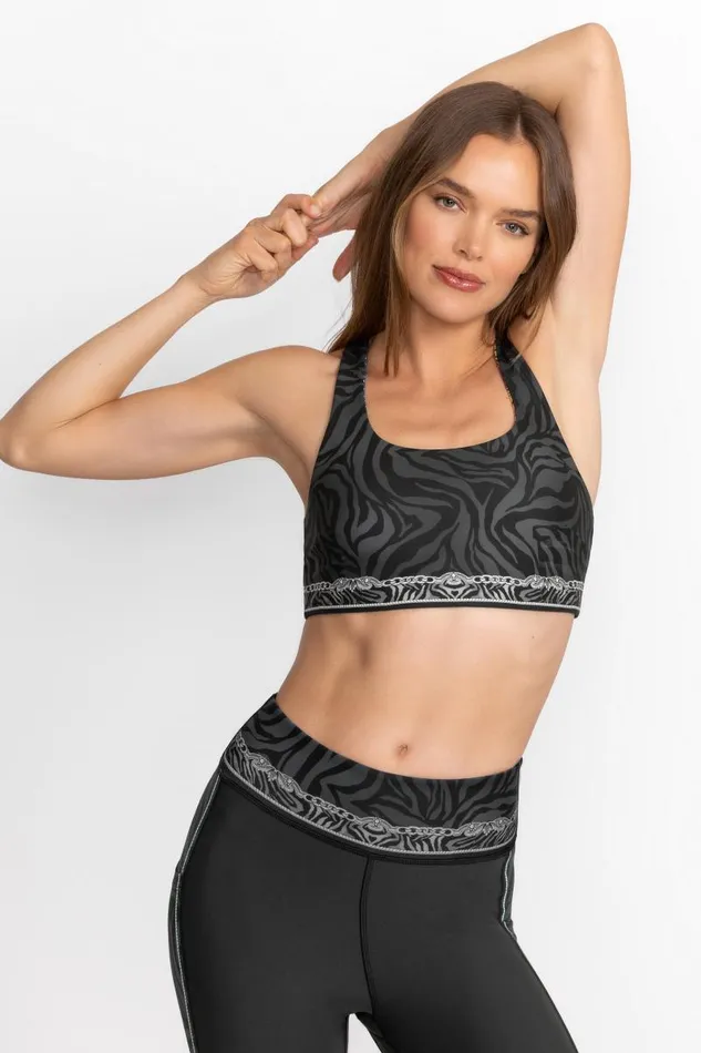 Women Active Johnny Was Bee Active Reversible Sports Bra Lona Black