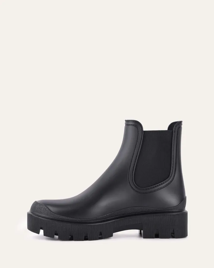 Women ANKLE BOOTS jomercer Maeva flat ankle boots black rubber