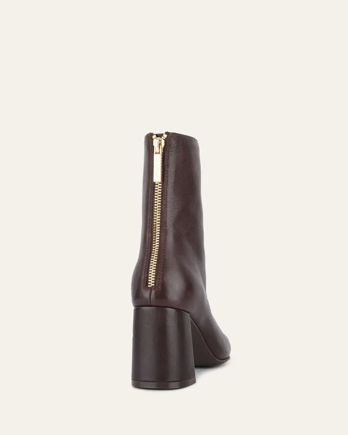 Women ANKLE BOOTS jomercer Nevada mid ankle boots chocolate leather