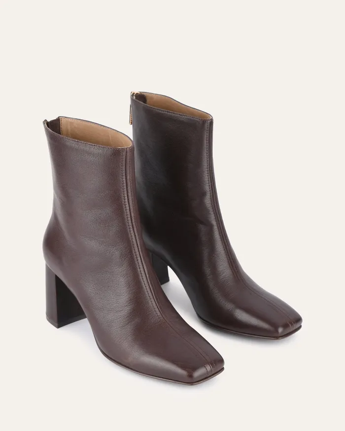 Women ANKLE BOOTS jomercer Nevada mid ankle boots chocolate leather
