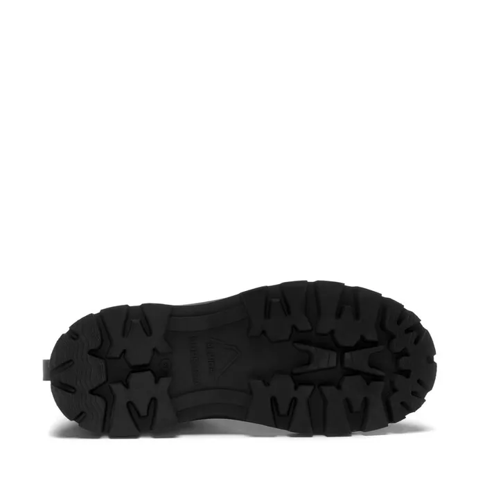 Women Ankle Boots Woman 3051 ALPINA APEX HIGH VEGAN MATERIAL Laced TOTAL BLACK Superga Ankle Boots