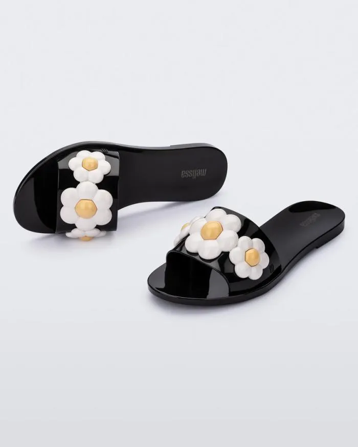 Women Babe Spring Blackwhite Melissa Slides