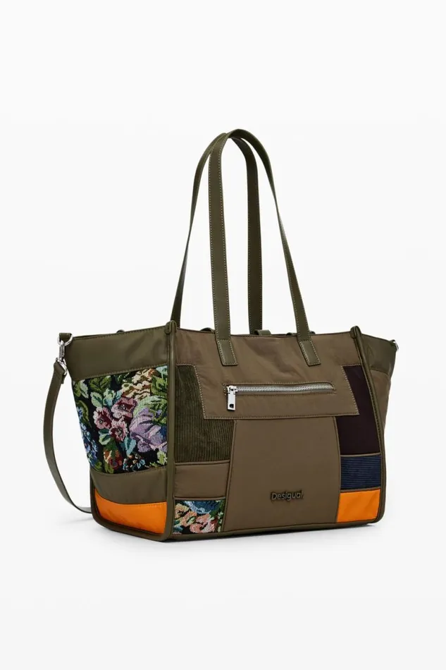 Women Bags Desigual Patchwork Shopper Bag