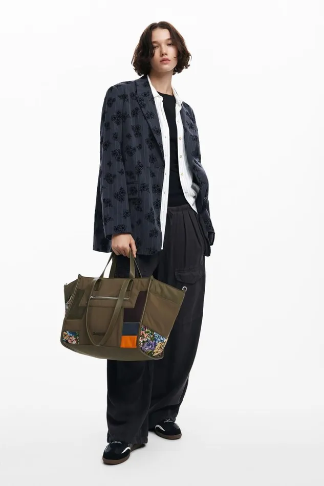 Women Bags Desigual Patchwork Shopper Bag