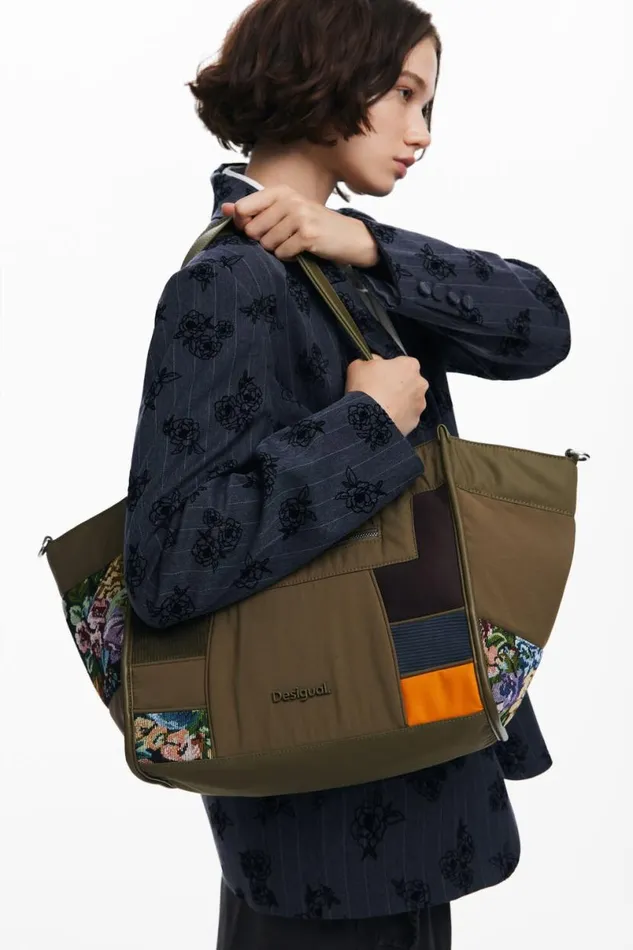 Women Bags Desigual Patchwork Shopper Bag