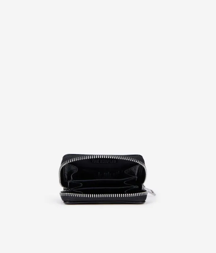 Women Bags THE KOOPLES Black Leather Blazon Coin Purse Women Bags THE KOOPLES Black Leather Blazon Coin Purse