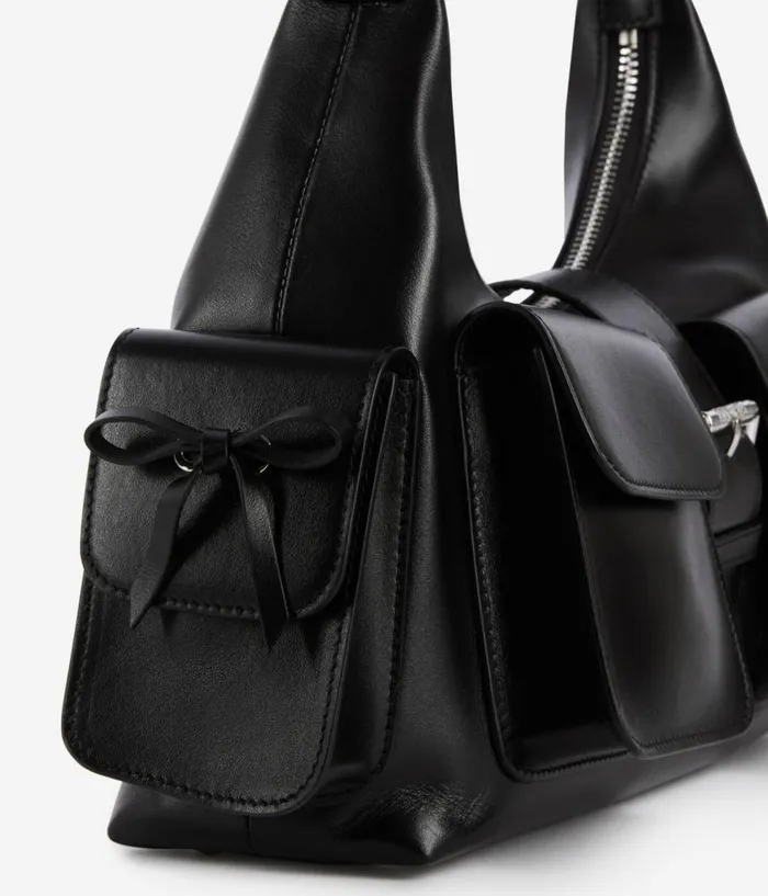 Women Bags THE KOOPLES Black Smooth Leather Amelia Chain Bag