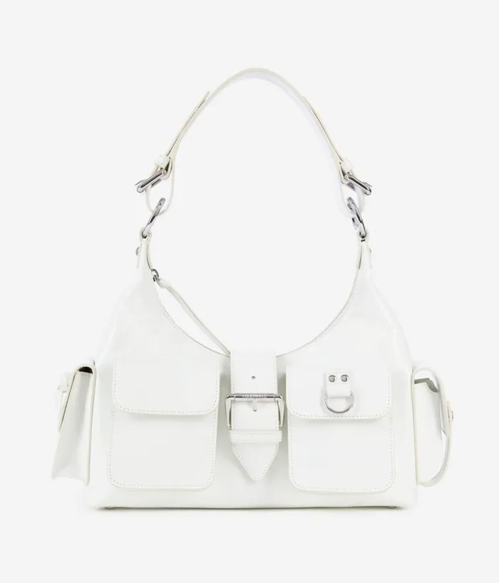 Women Bags THE KOOPLES White Vintage Treatment Leather Amelia Bag