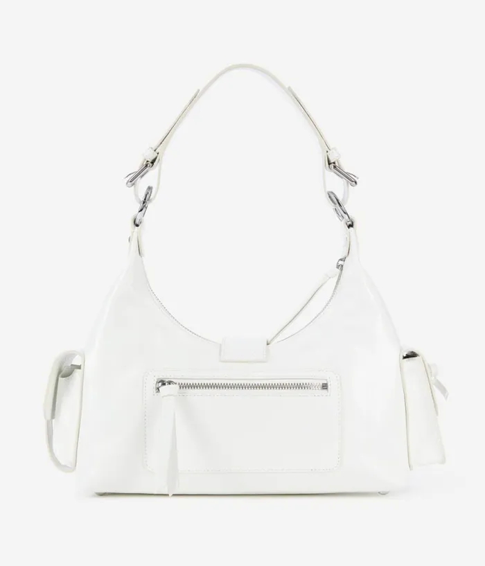 Women Bags THE KOOPLES White Vintage Treatment Leather Amelia Bag