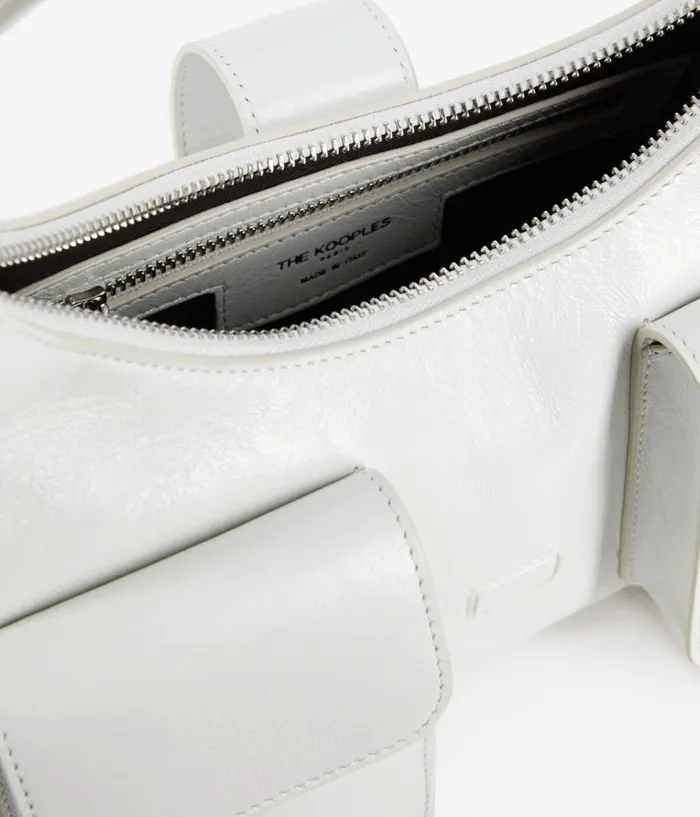 Women Bags THE KOOPLES White Vintage Treatment Leather Amelia Bag