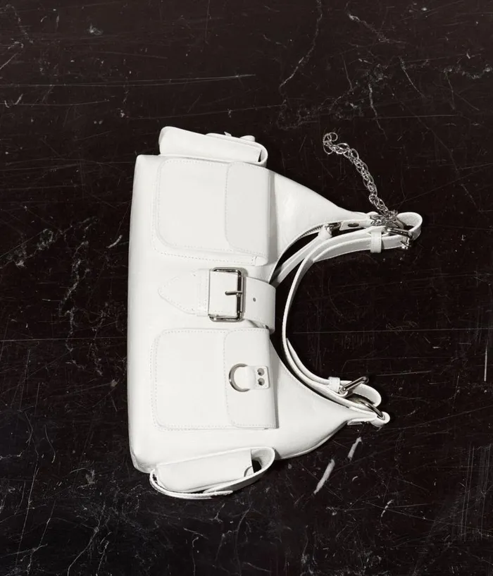 Women Bags THE KOOPLES White Vintage Treatment Leather Amelia Bag