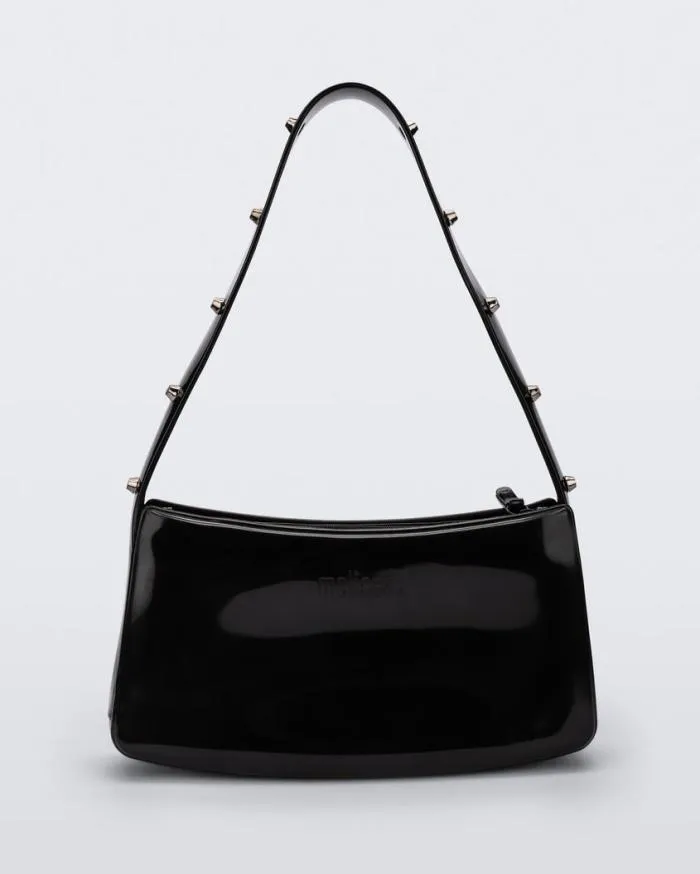 Women Baguete Studs Black Melissa Handbags