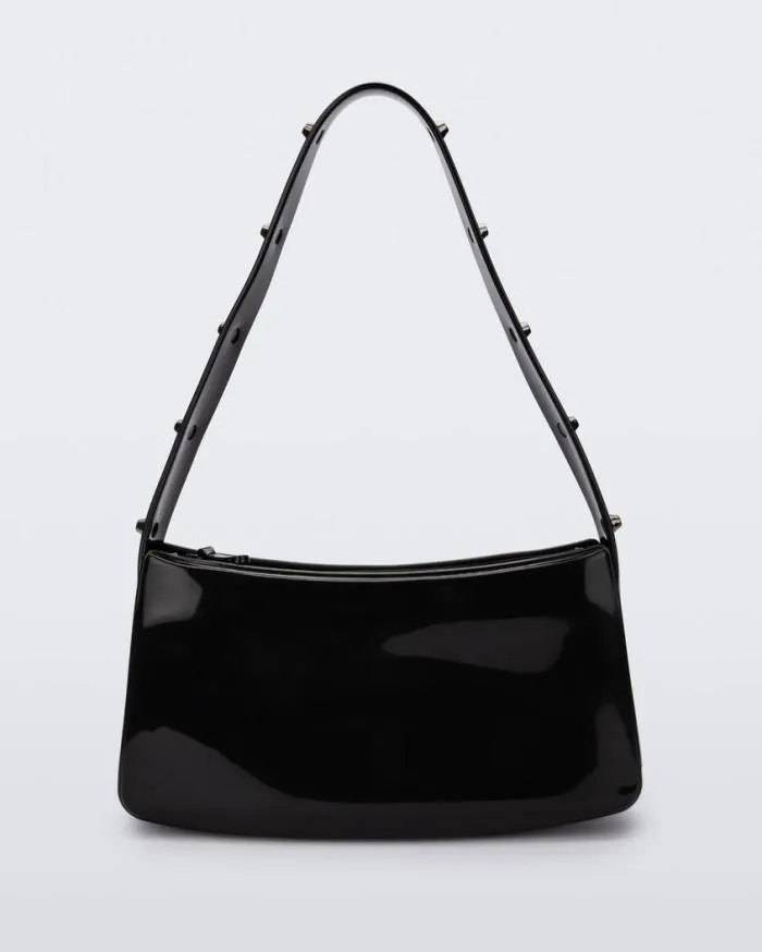 Women Baguete Studs Black Melissa Handbags