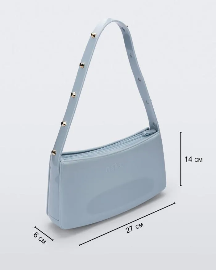 Women Baguete Studs Blue Melissa Handbags