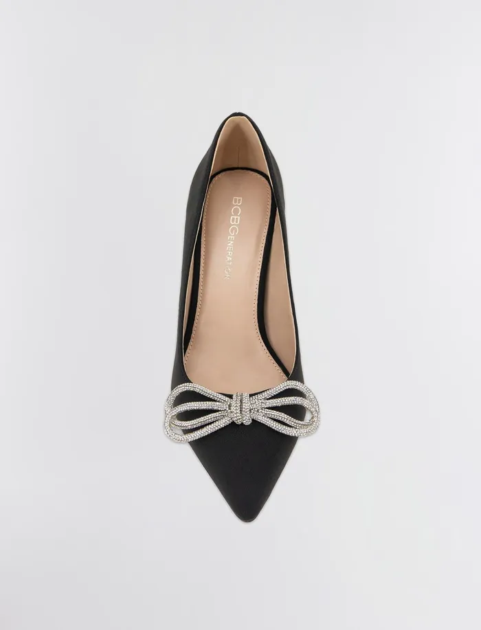 Women BCBGeneration BCBG Black Anna Pump Heel Black Neoprene