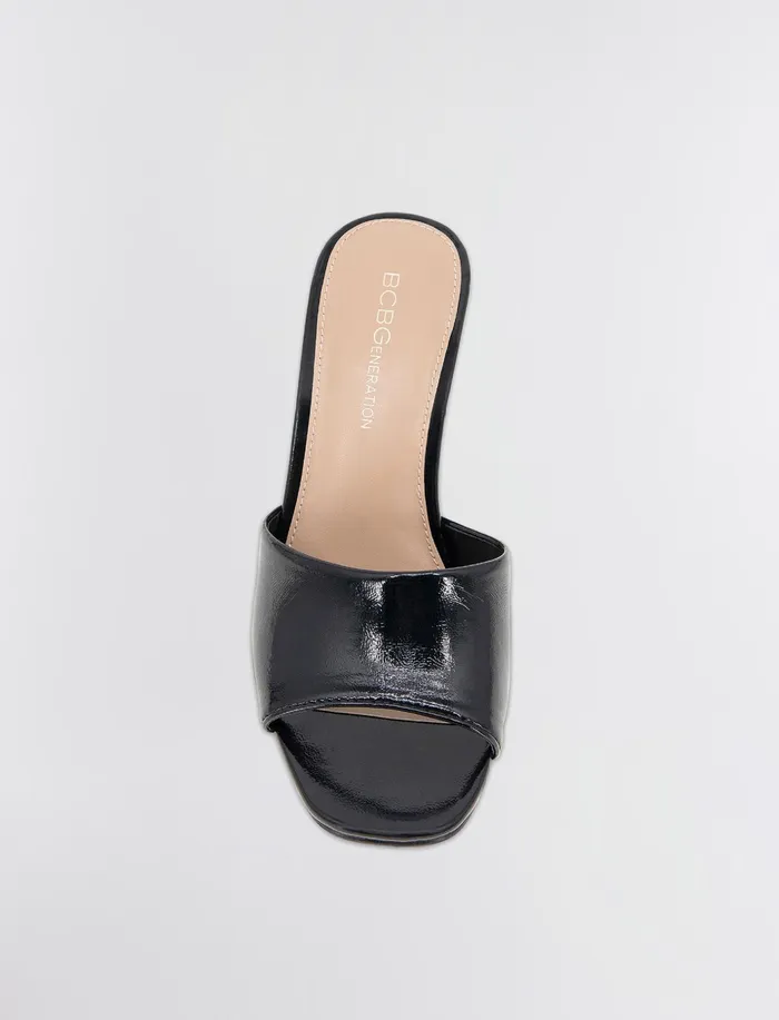 Women BCBGeneration BCBG Black Patent Giani Wedge Sandal Black Patent