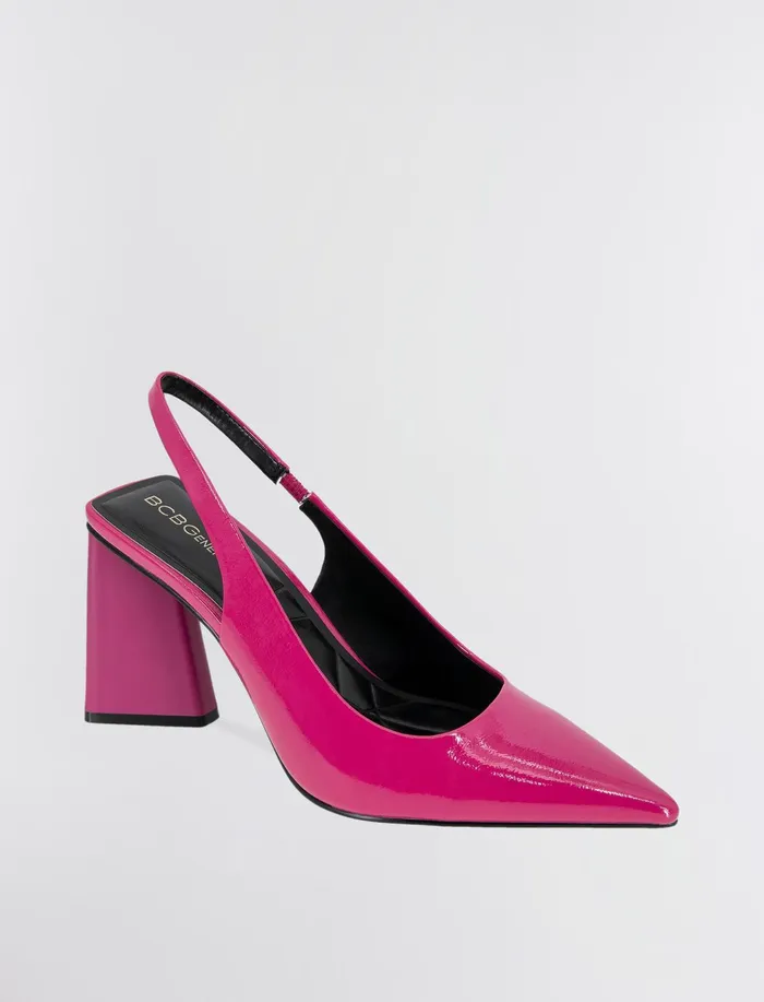 Women BCBGeneration BCBG Pink Trina Pump Heel Viva Pink Patent