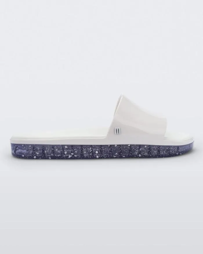Women Beach White Glitterclear Melissa Slides