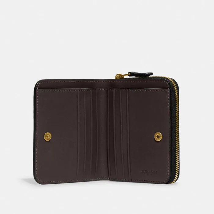 Women Billfold Wallet Brassblack Coach Small Wallets