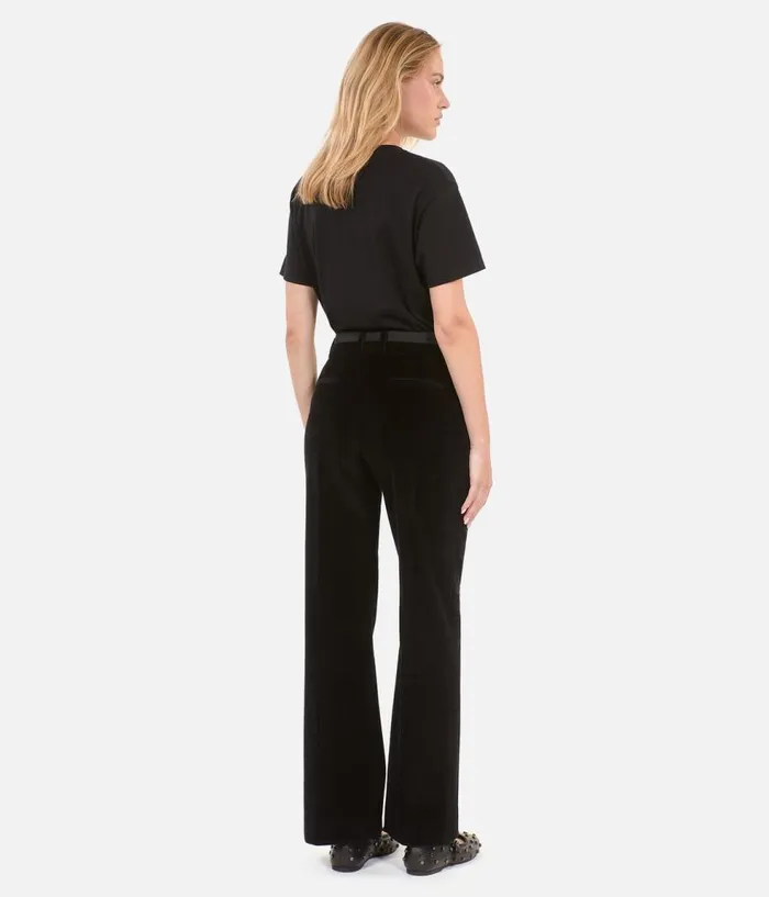 Women Blazers and Suits THE KOOPLES Black Corduroy Suit Trousers