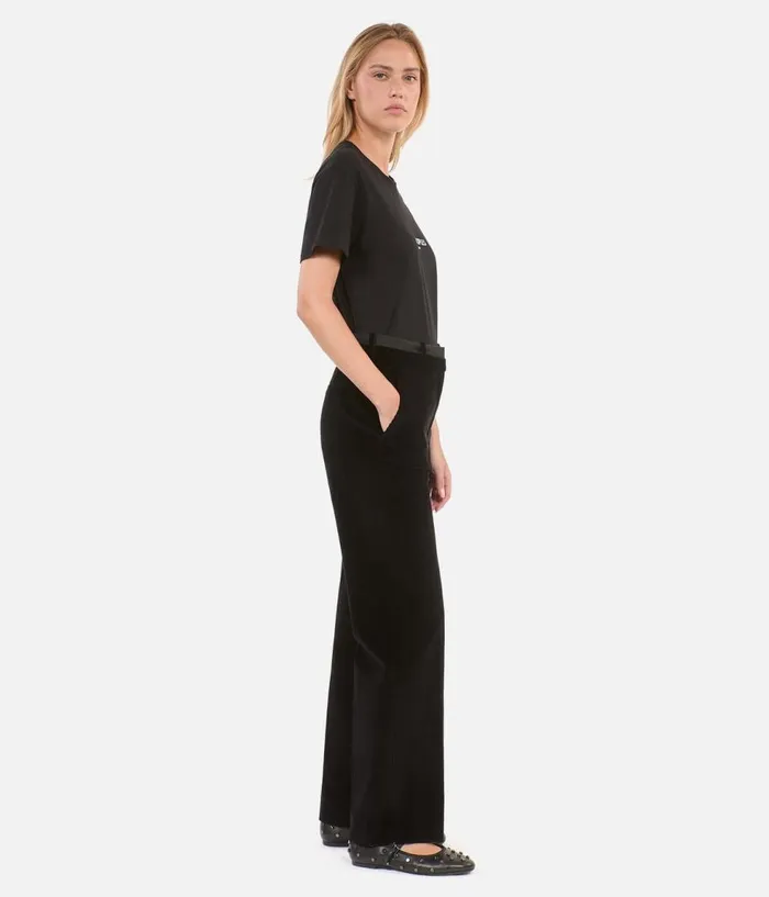 Women Blazers and Suits THE KOOPLES Black Corduroy Suit Trousers